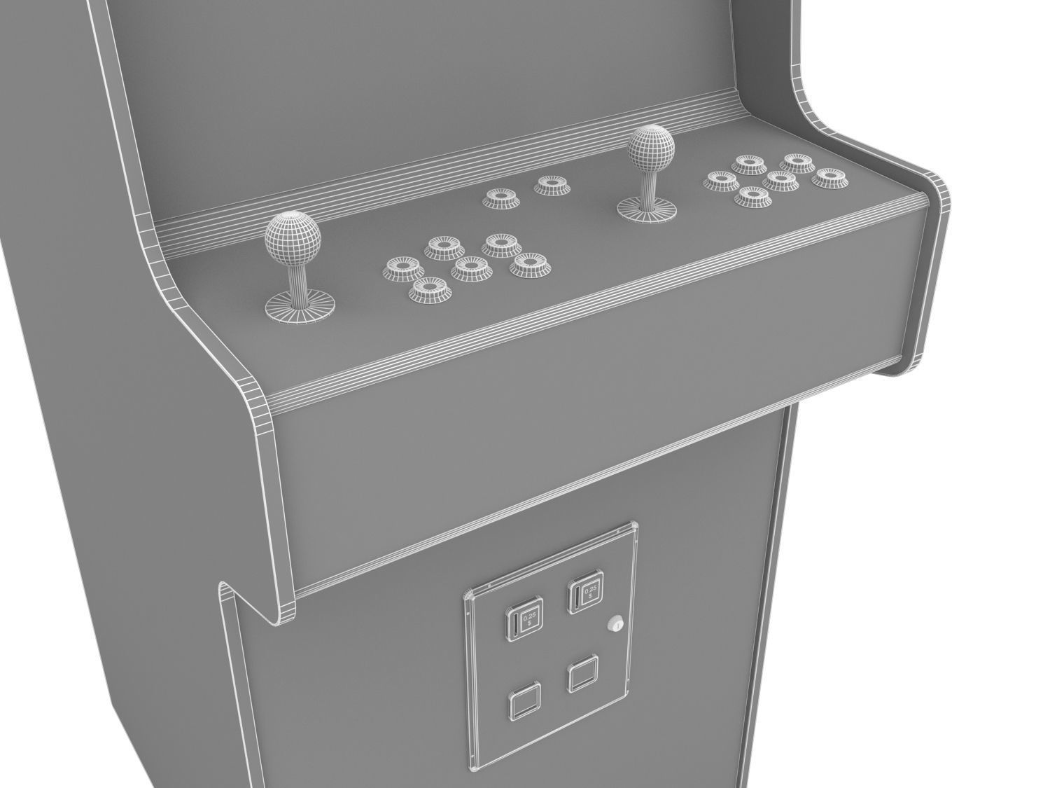 Arcade Atari Machine 3D model_3