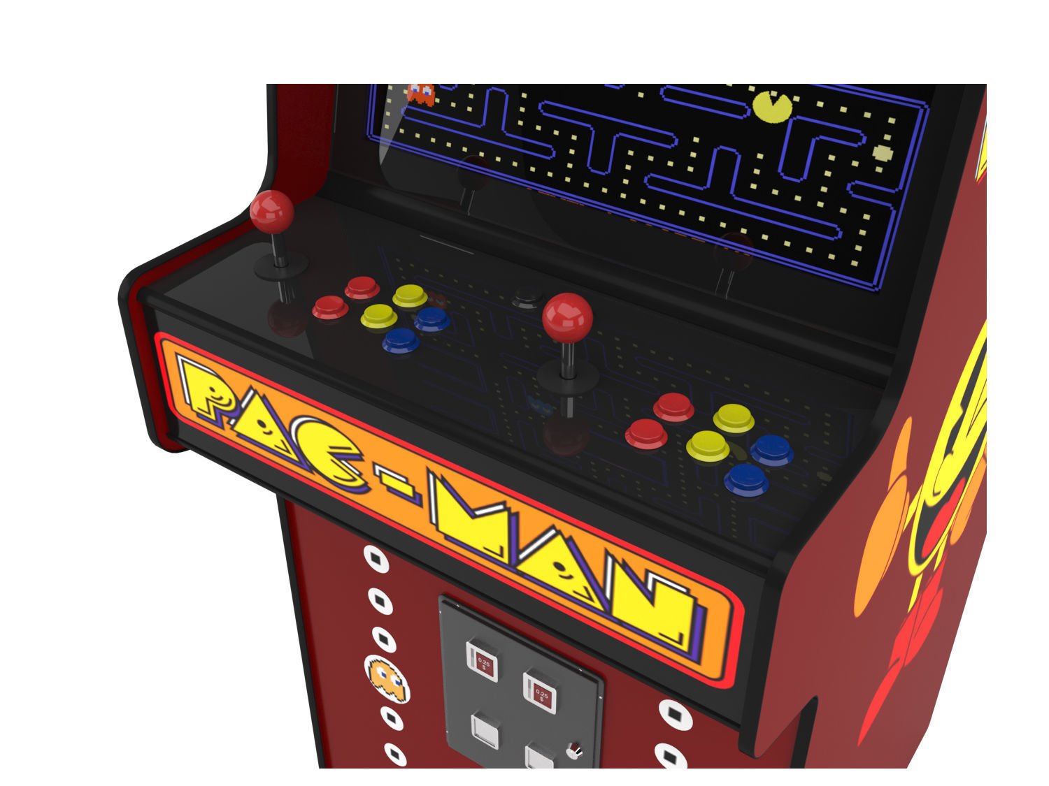 Arcade Atari Machine 3D model_1