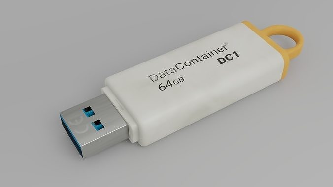 Pendrive usb drive 3D model