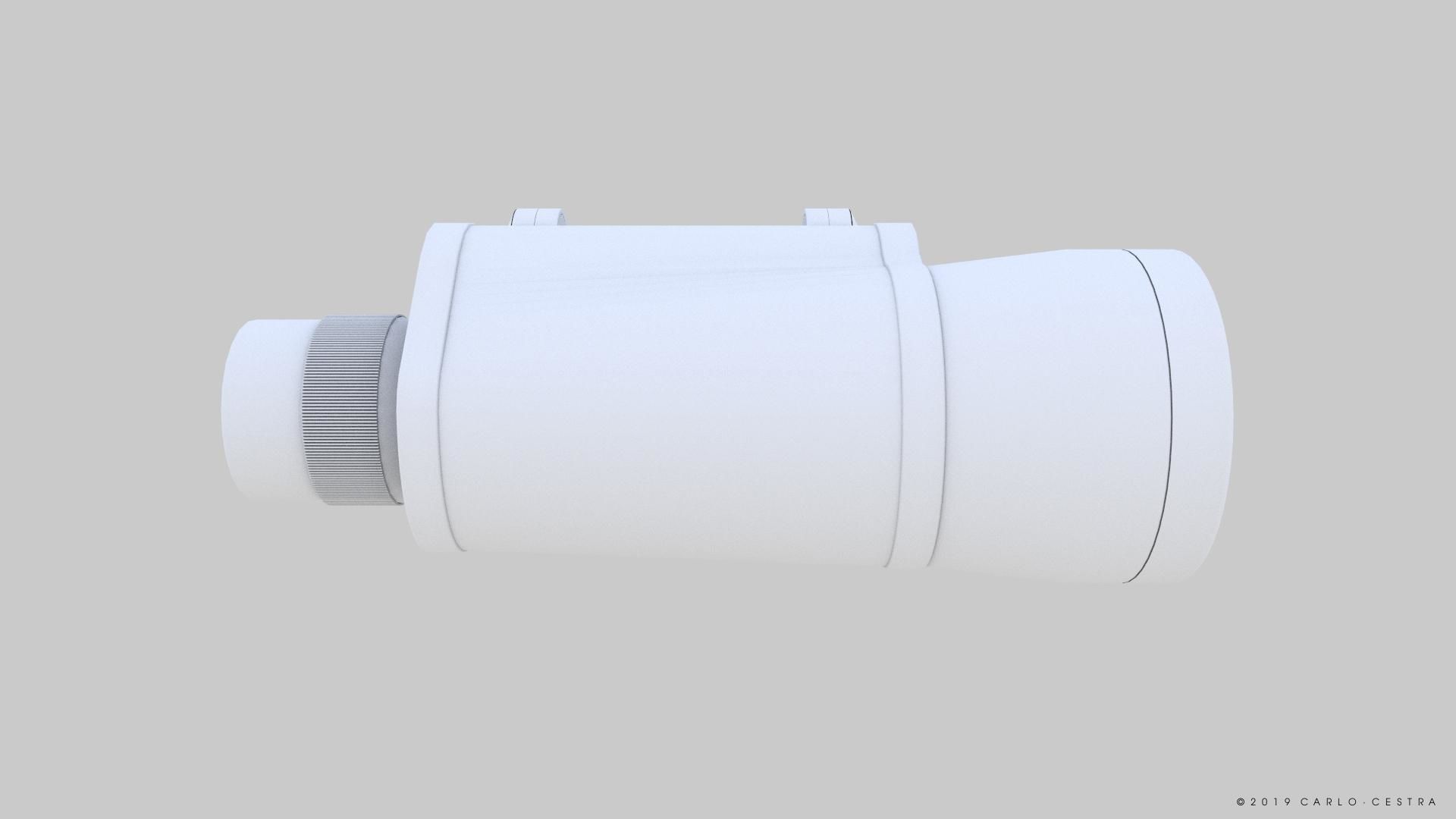 Binocular binoculars Low-poly 3D model_17