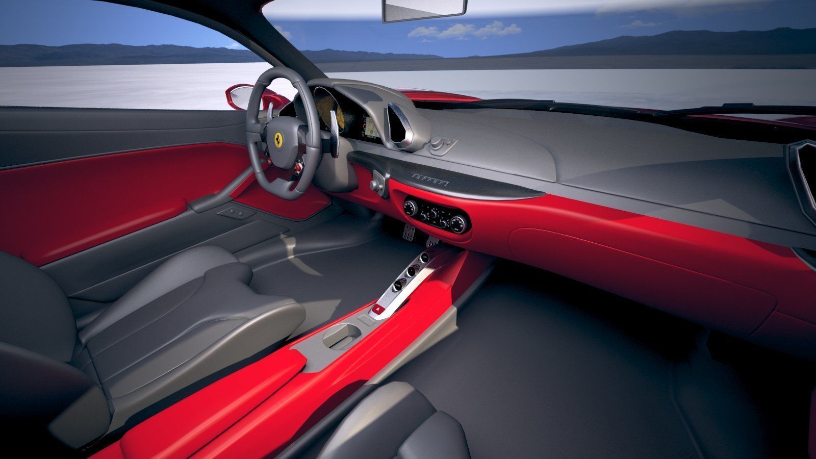 Ferrari 7X Design GTO Vision 3D model_25