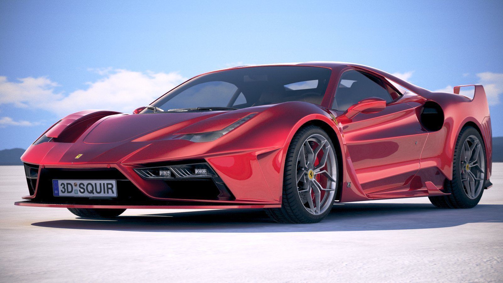 Ferrari 7X Design GTO Vision 3D model_12