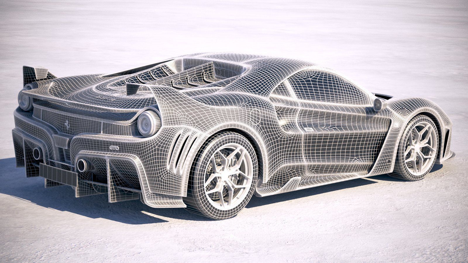 Ferrari 7X Design GTO Vision 3D model_28