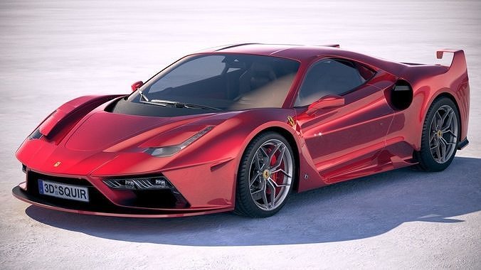 Ferrari 7X Design GTO Vision 3D model