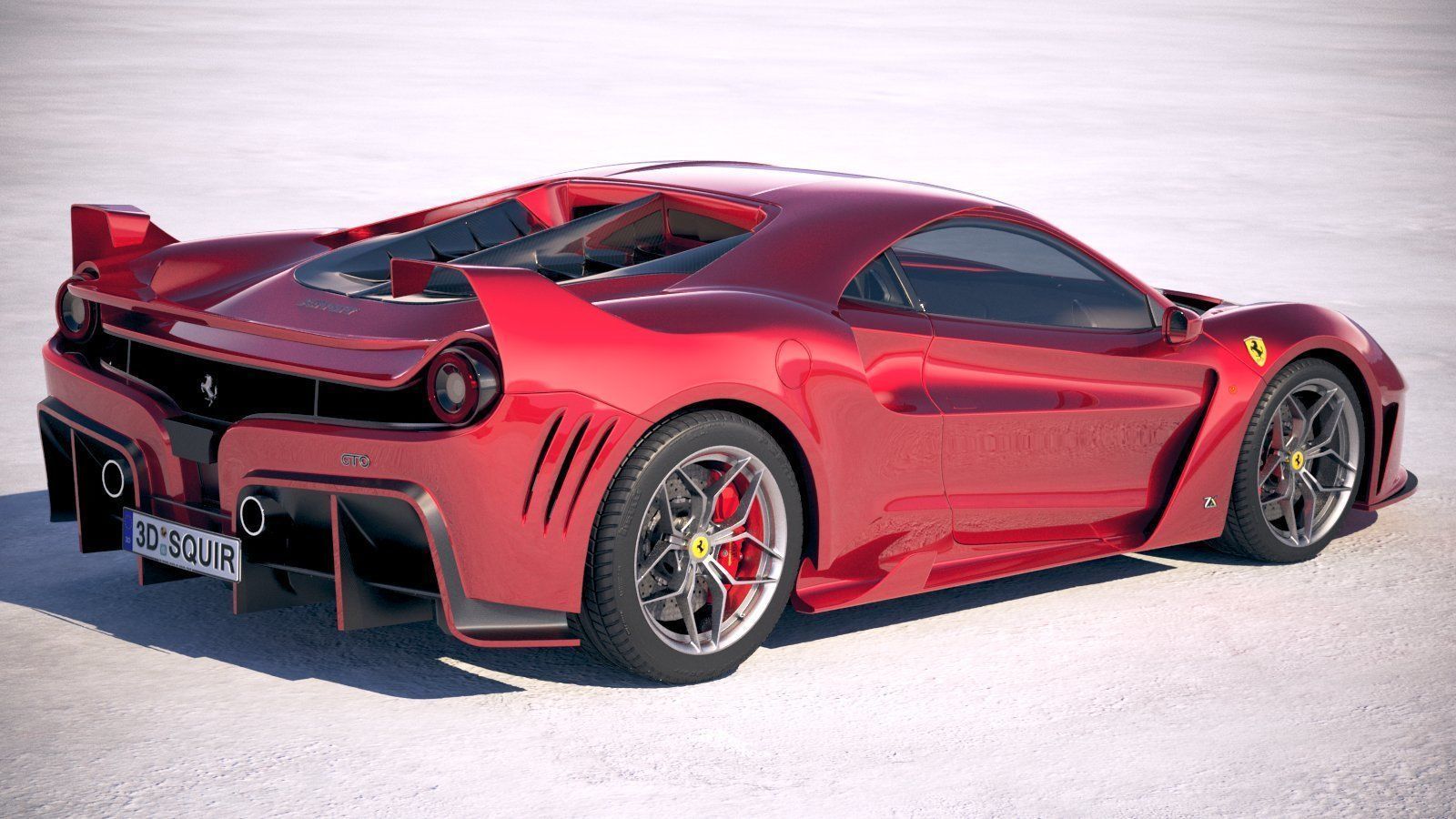 Ferrari 7X Design GTO Vision 3D model_4