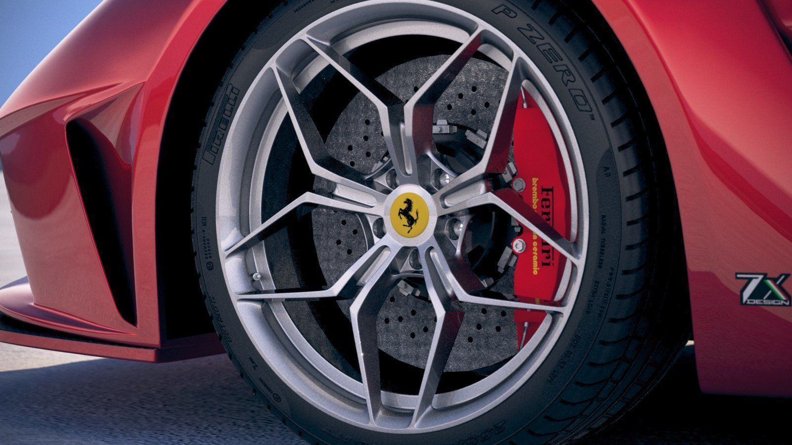 Ferrari 7X Design GTO Vision 3D model_14