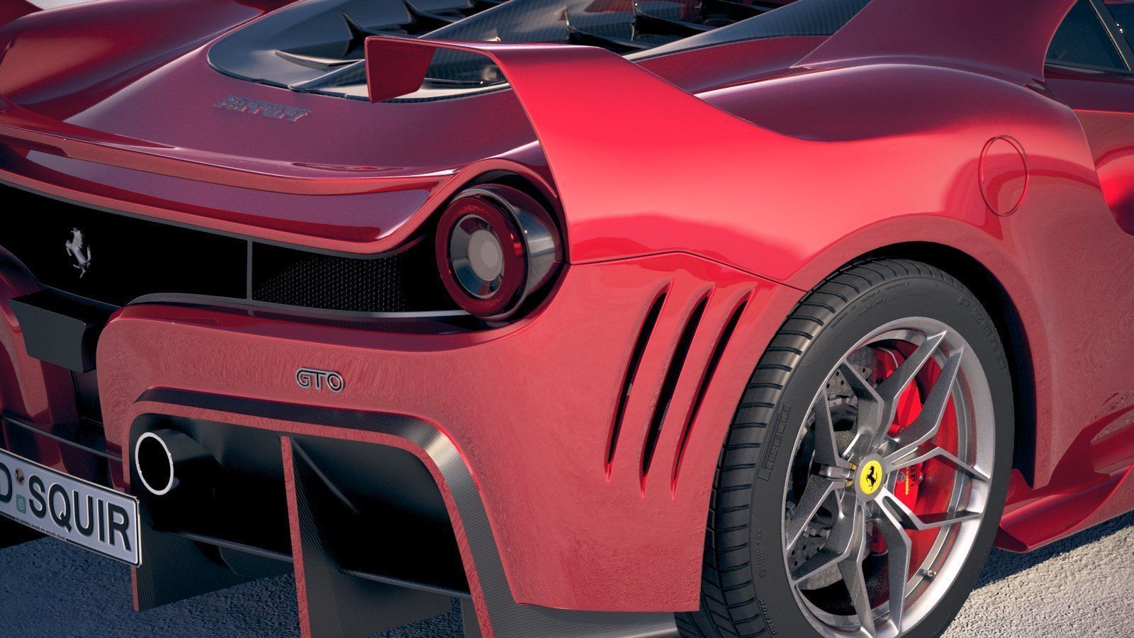 Ferrari 7X Design GTO Vision 3D model_3