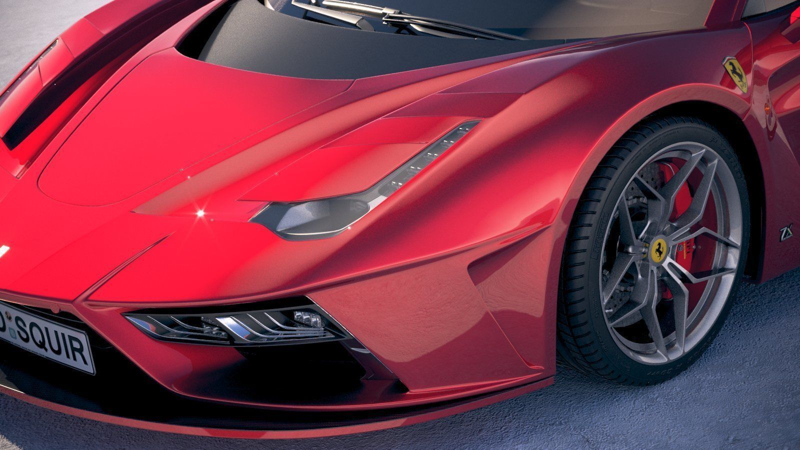 Ferrari 7X Design GTO Vision 3D model_2