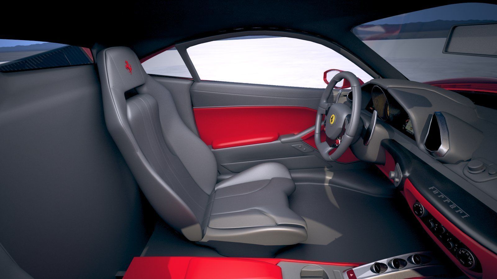 Ferrari 7X Design GTO Vision 3D model_26