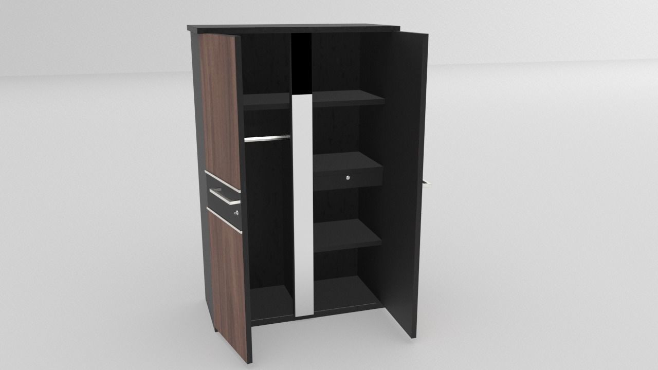 Classic Cupboard Low-poly 3D model_1