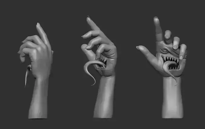 Monster Hand 3D print model