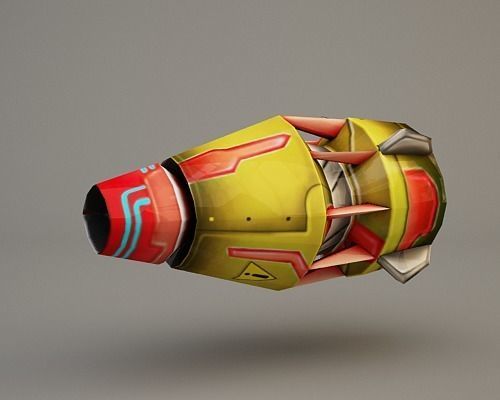 Jetpack beetle Low-poly 3D model_14