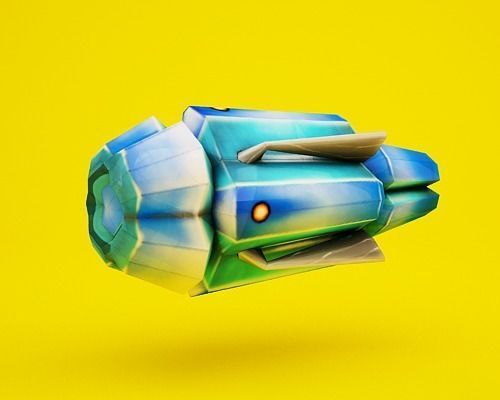 Jetpack beetle Low-poly 3D model_20