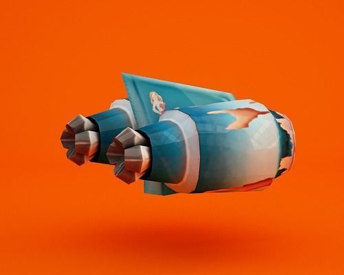 Jetpack beetle Low-poly 3D model_22