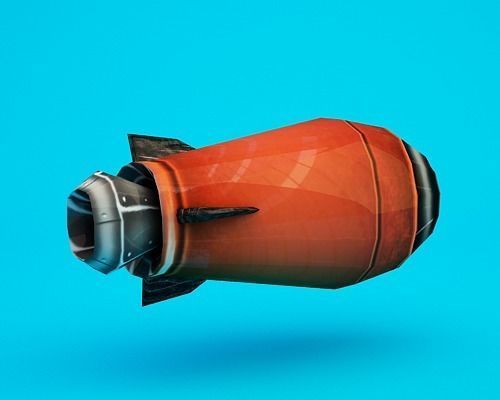 Jetpack beetle Low-poly 3D model_2