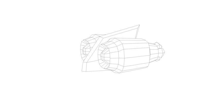 Jetpack beetle Low-poly 3D model_25