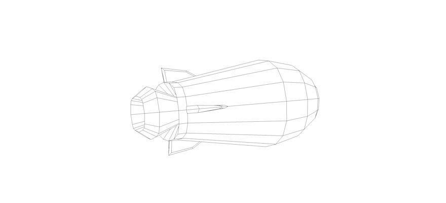 Jetpack beetle Low-poly 3D model_3