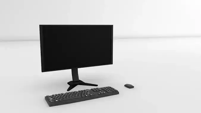 Standard PC Low-poly 3D model