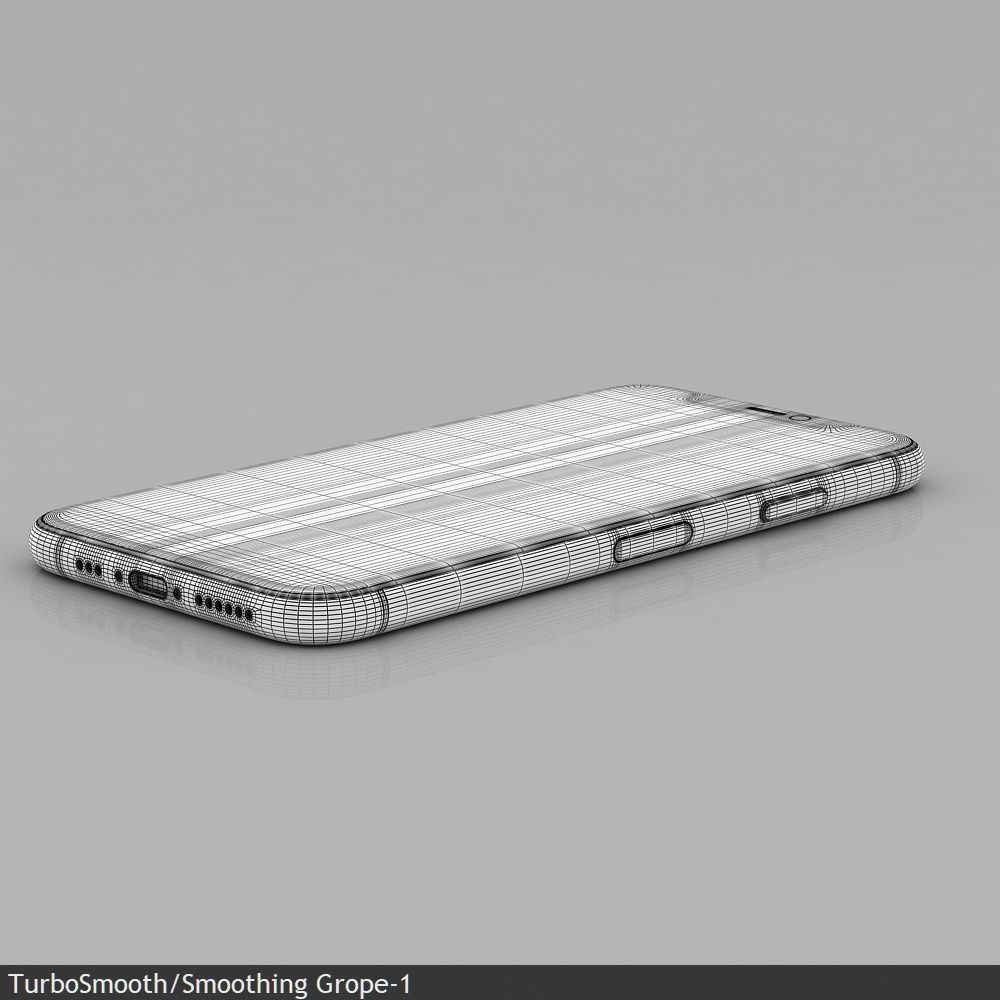 Apple iPhone 11 Pro Midnight Green Low-poly 3D model_49