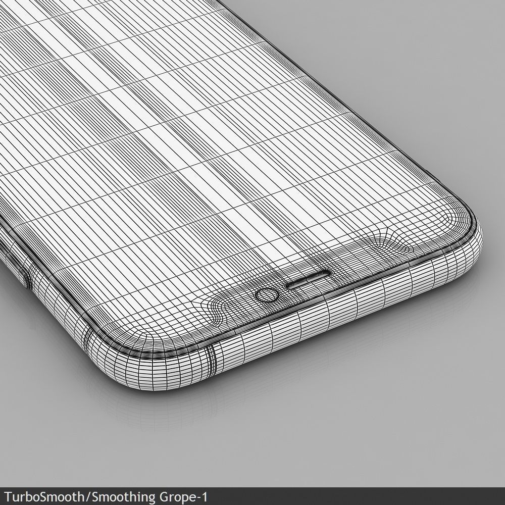 Apple iPhone 11 Pro Midnight Green Low-poly 3D model_29