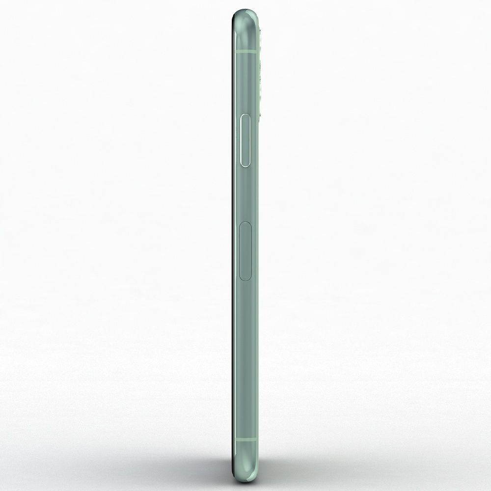 Apple iPhone 11 Pro Midnight Green Low-poly 3D model_14