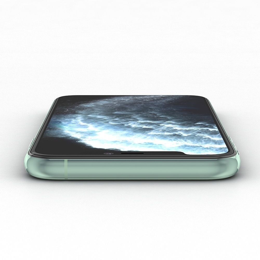 Apple iPhone 11 Pro Midnight Green Low-poly 3D model_17