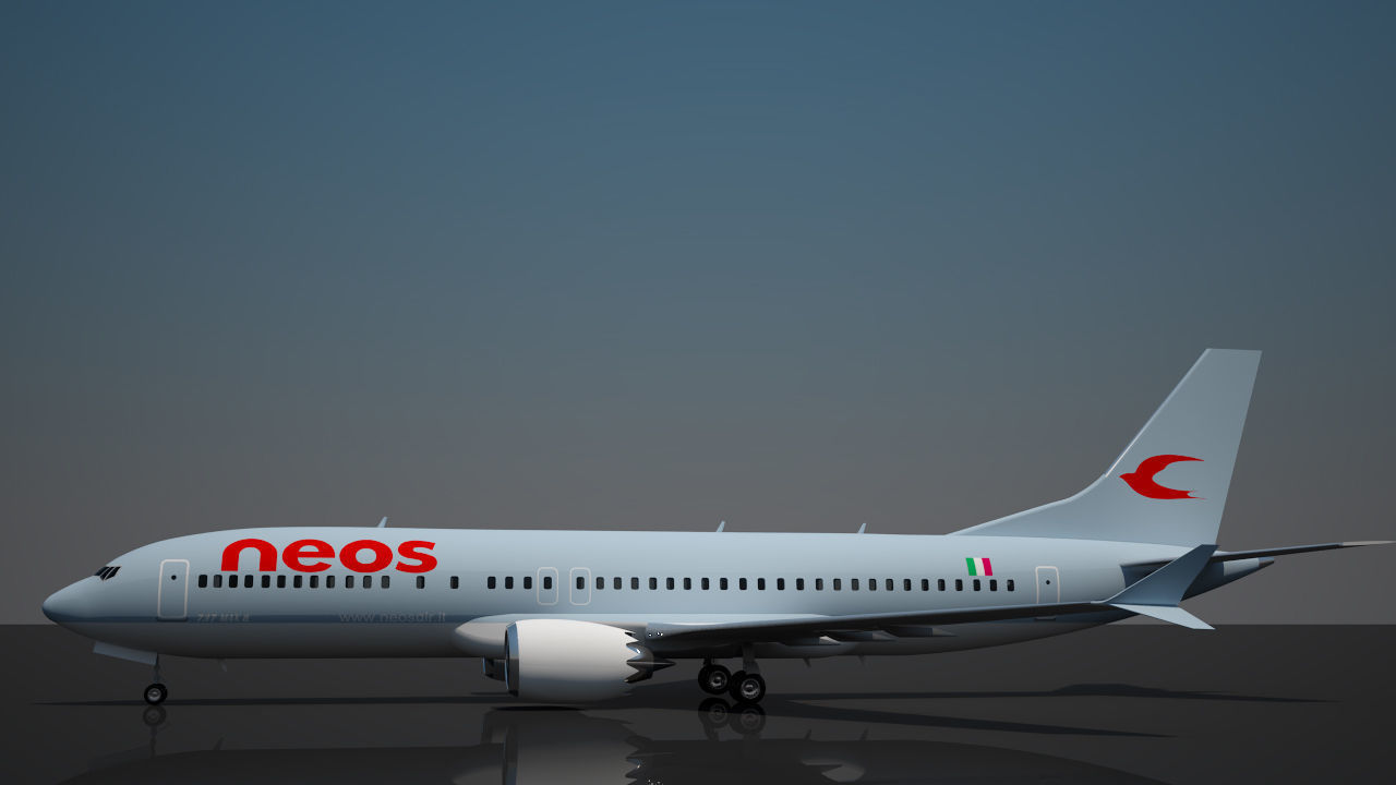 Neos Airlines 737 max 8 3D model_11