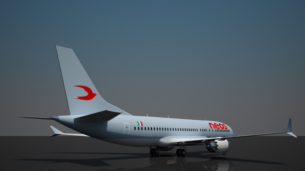 Neos Airlines 737 max 8 3D model_8
