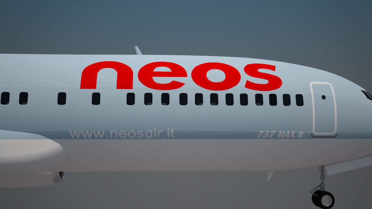 Neos Airlines 737 max 8 3D model_4