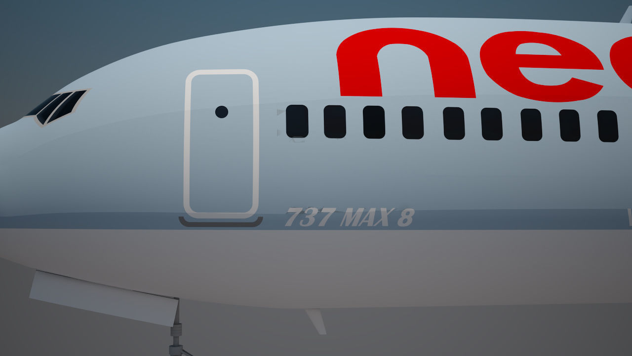 Neos Airlines 737 max 8 3D model_2