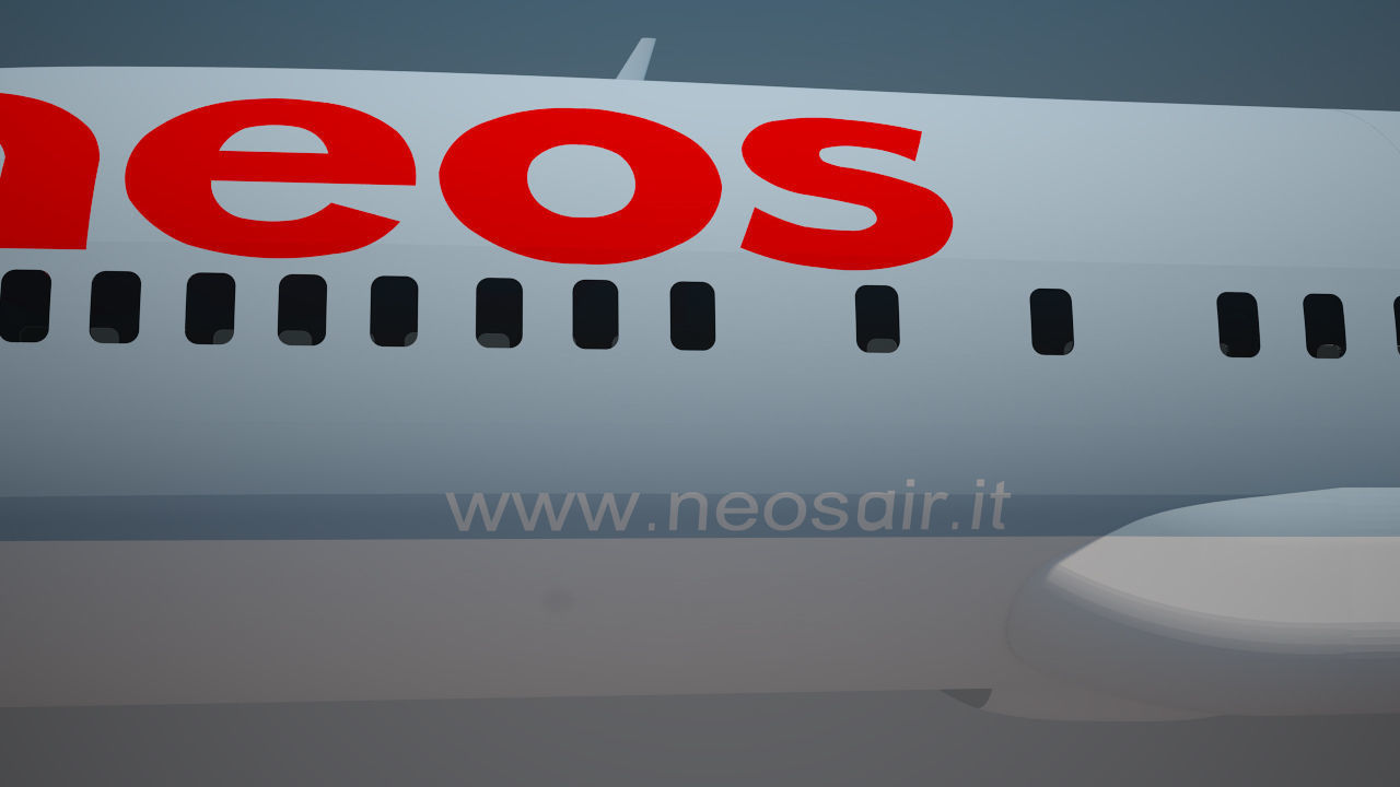 Neos Airlines 737 max 8 3D model_1