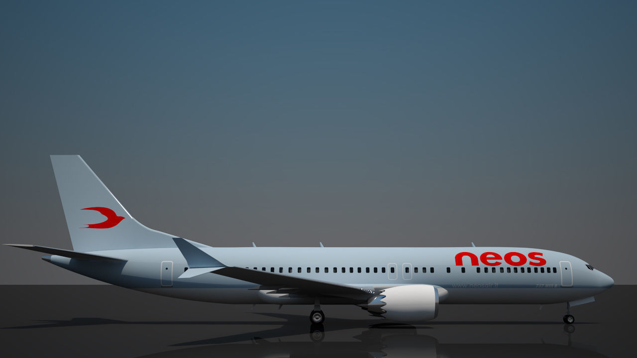 Neos Airlines 737 max 8 3D model_10