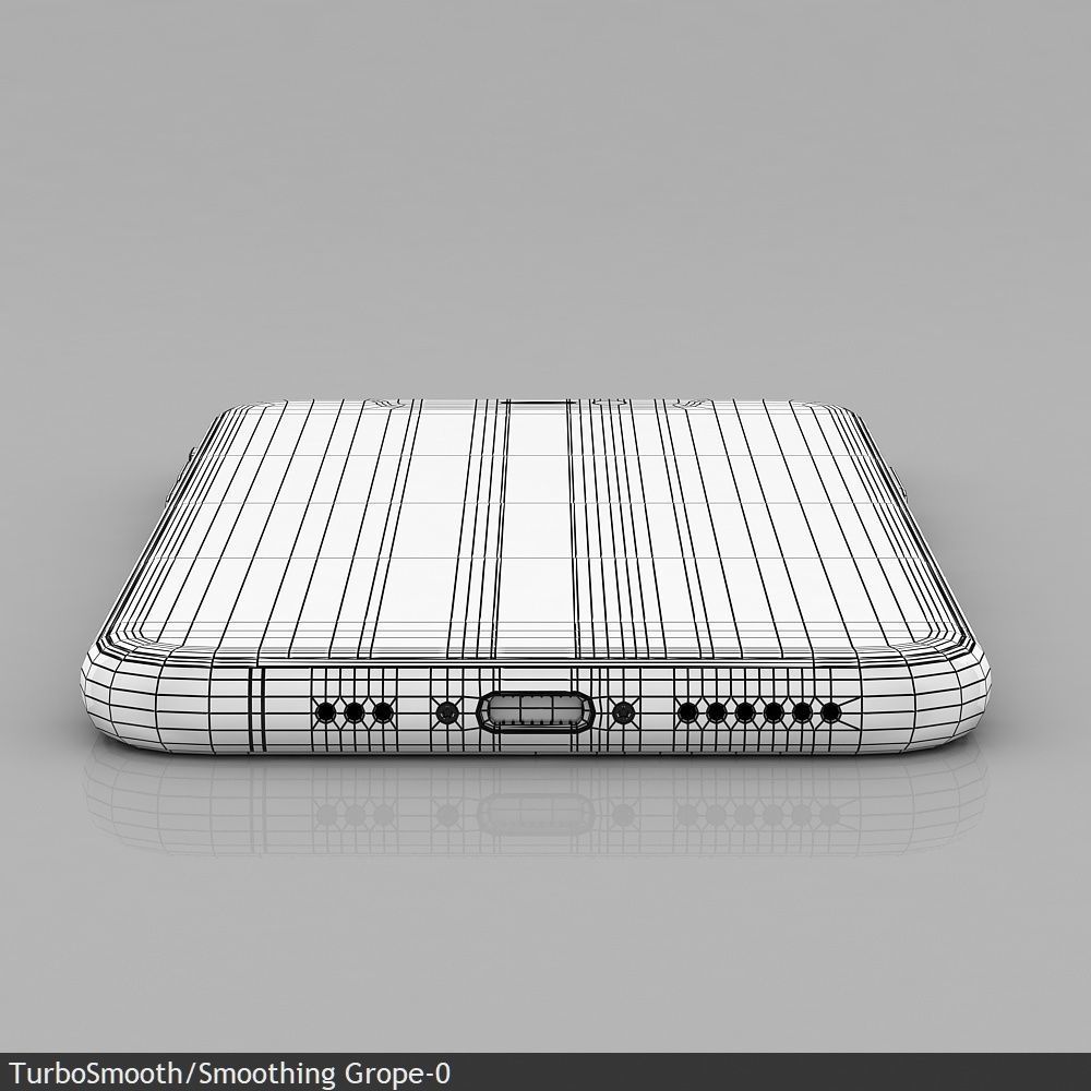 Apple iPhone 11 Pro Silver Low-poly 3D model_38