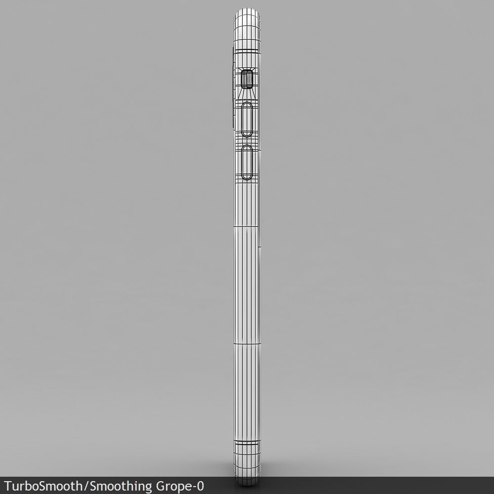Apple iPhone 11 Pro Silver Low-poly 3D model_45