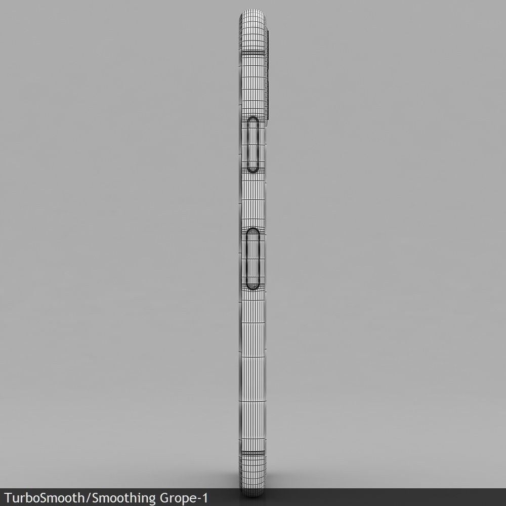 Apple iPhone 11 Pro Silver Low-poly 3D model_43