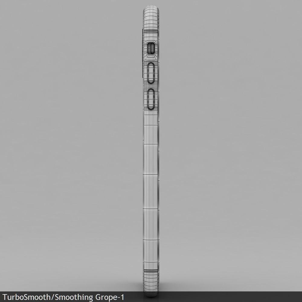 Apple iPhone 11 Pro Silver Low-poly 3D model_44