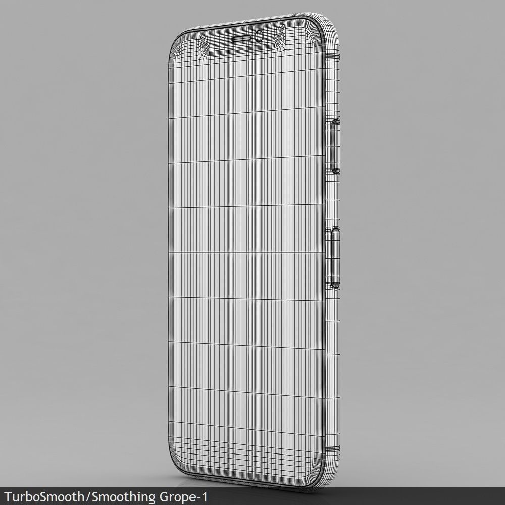 Apple iPhone 11 Pro Silver Low-poly 3D model_37