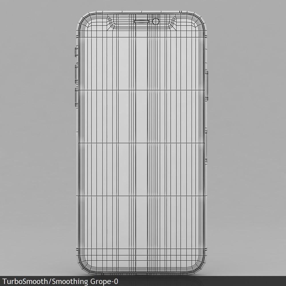 Apple iPhone 11 Pro Silver Low-poly 3D model_30