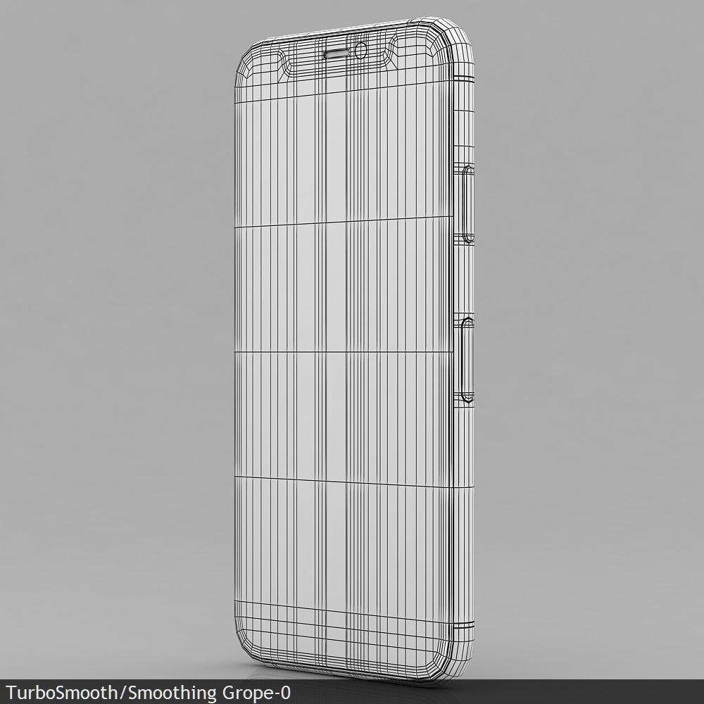 Apple iPhone 11 Pro Silver Low-poly 3D model_36