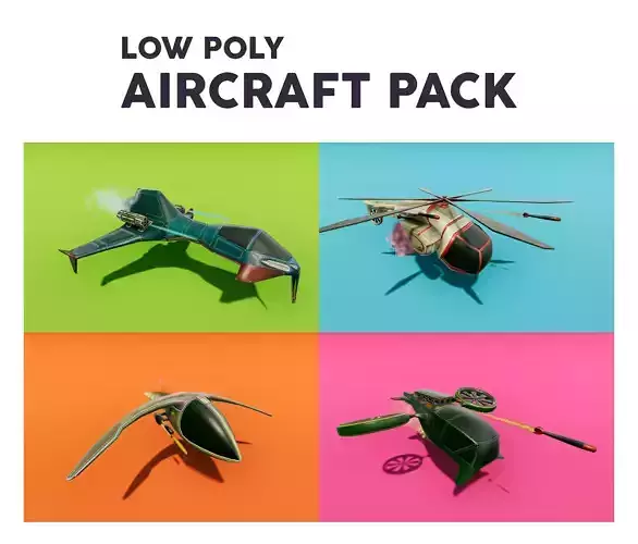 Low Poly Aircraft Pack