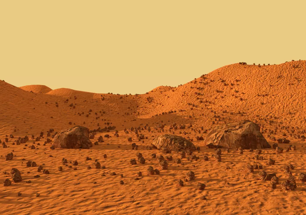 planet mars Low-poly 3D model