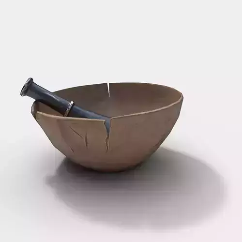 Stylized Mortar and Pestle