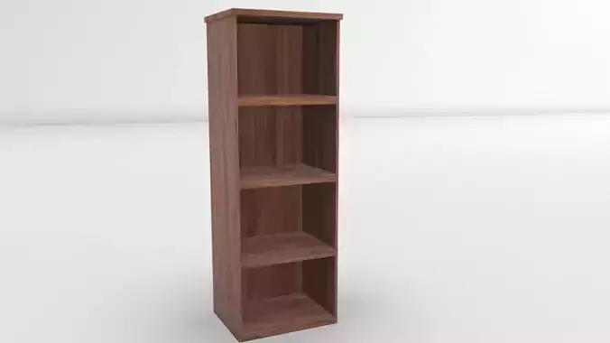 Simple Wooden Cabinet Low-poly 3D model