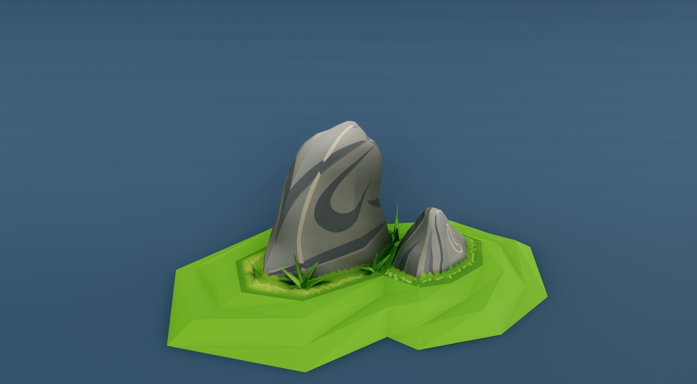 Rocks for Game Environment Low-poly 3D model_5