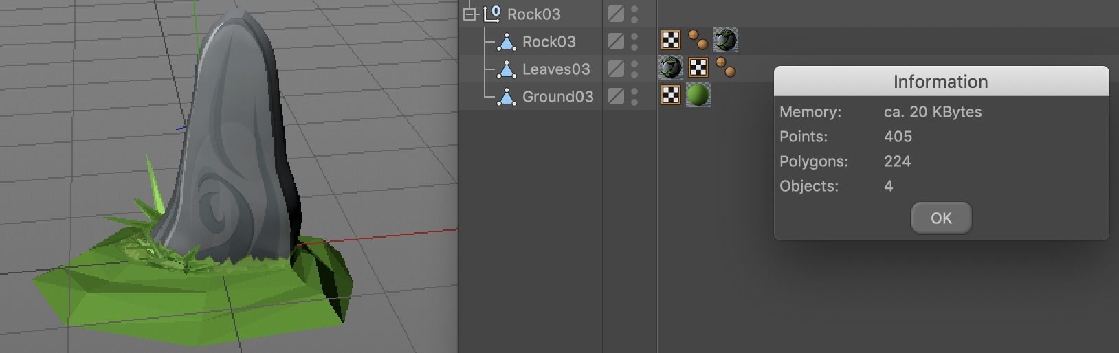 Rocks for Game Environment Low-poly 3D model_15