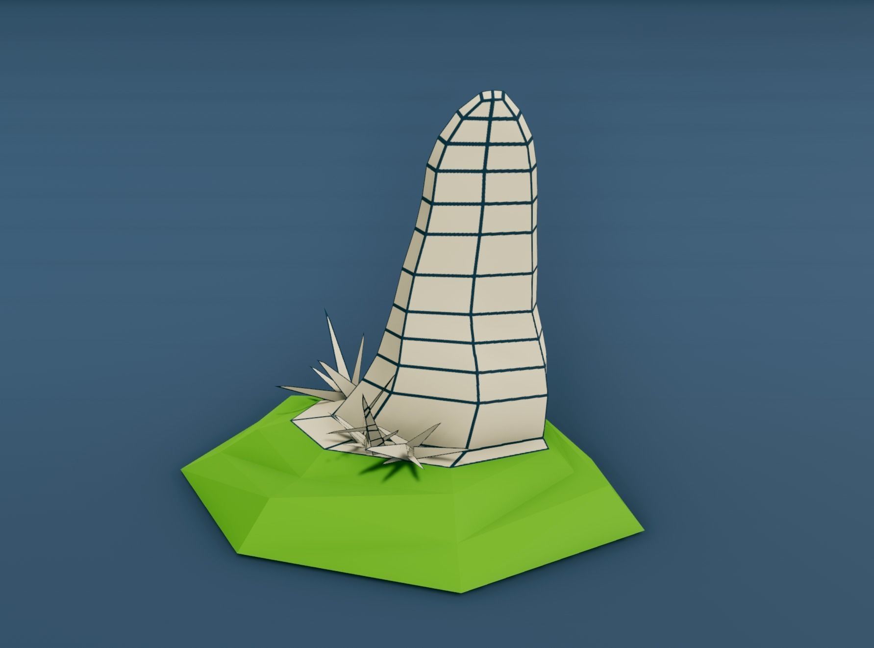 Rocks for Game Environment Low-poly 3D model_8