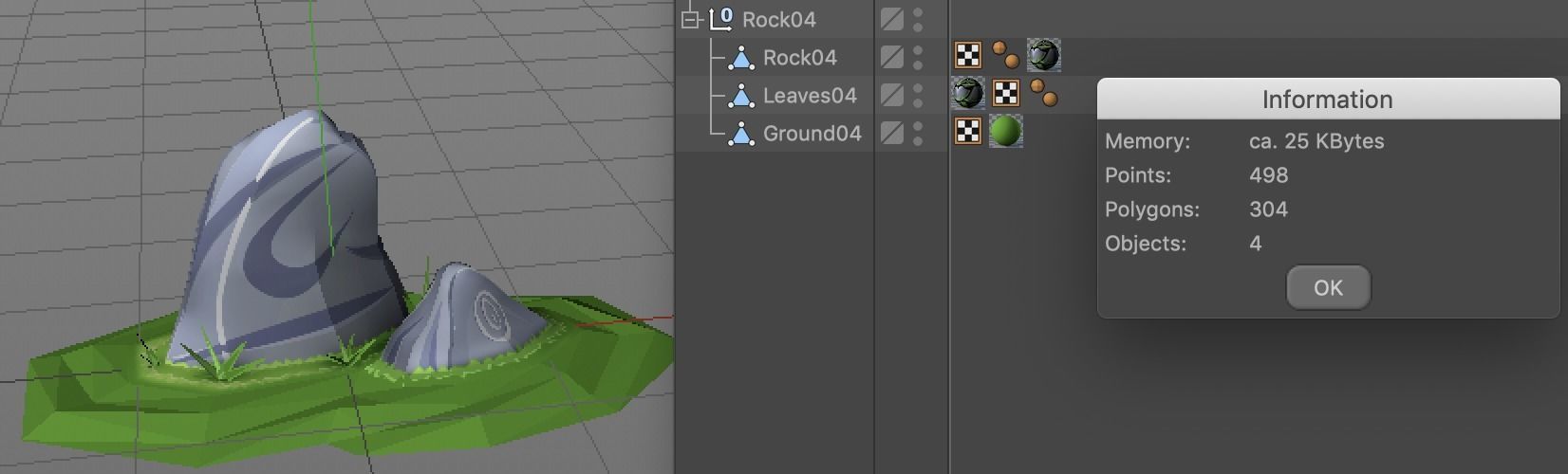Rocks for Game Environment Low-poly 3D model_16