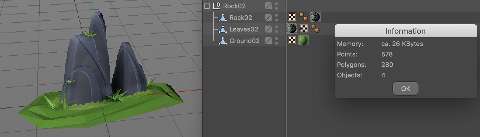 Rocks for Game Environment Low-poly 3D model_14