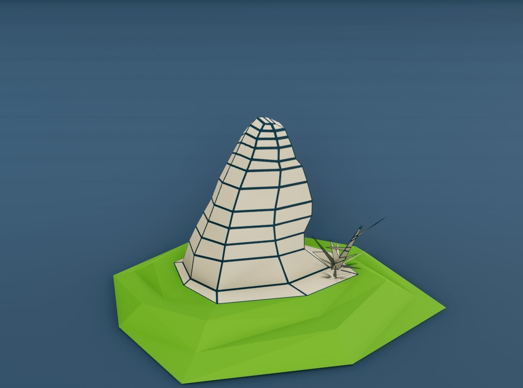 Rocks for Game Environment Low-poly 3D model_4