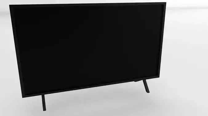 Flat Screen TV Low-poly 3D model